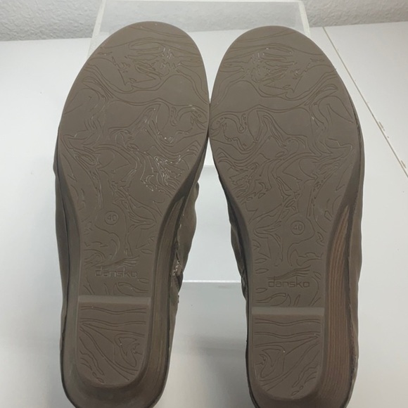 Dansko Sheena Leather Ankle Bootie Tan / Mushroom Size 40 - Picture 7 of 7